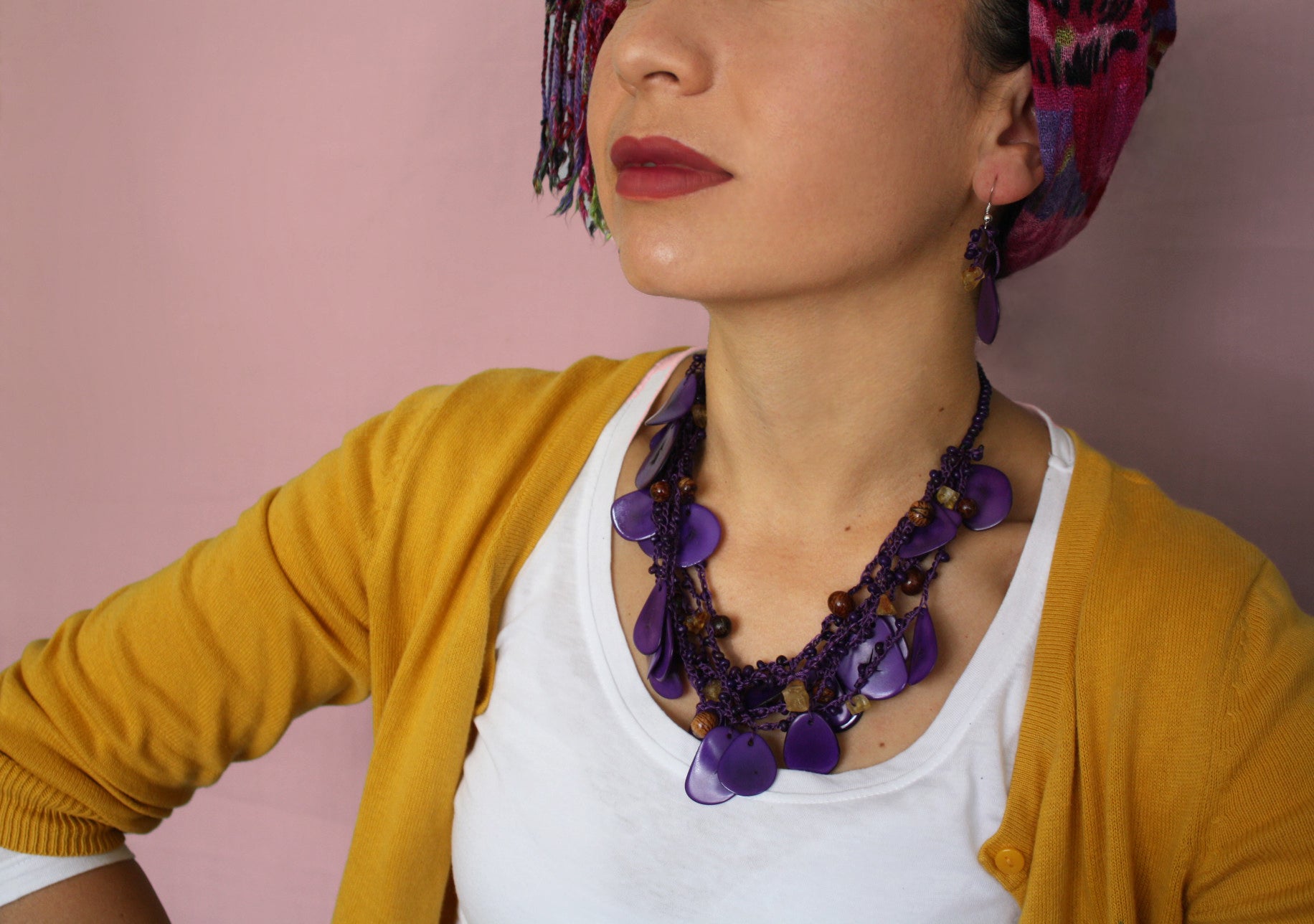 Purple Chunky Necklace